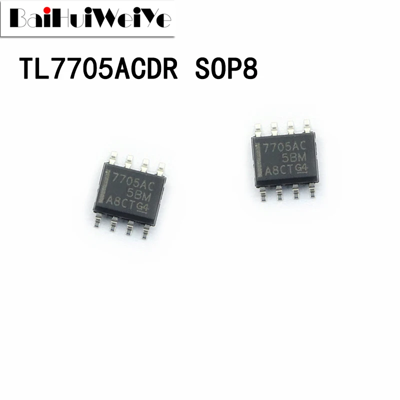 

10PCS TL7705ACDR 7705AC TL7705 TL7705AC TL7705A SOP8 SOP-8 SMD New Original Good Quality Chipset