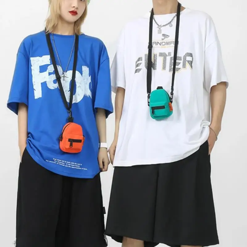 Нагрудная сумка мужская модная нейлоновая ткань легкая через плечо в корейском