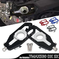 for yamaha tmax 530 dxsx t max tmax530 cnc aluminum motorcycle left right adjusters axle chain with spool tensioners catena