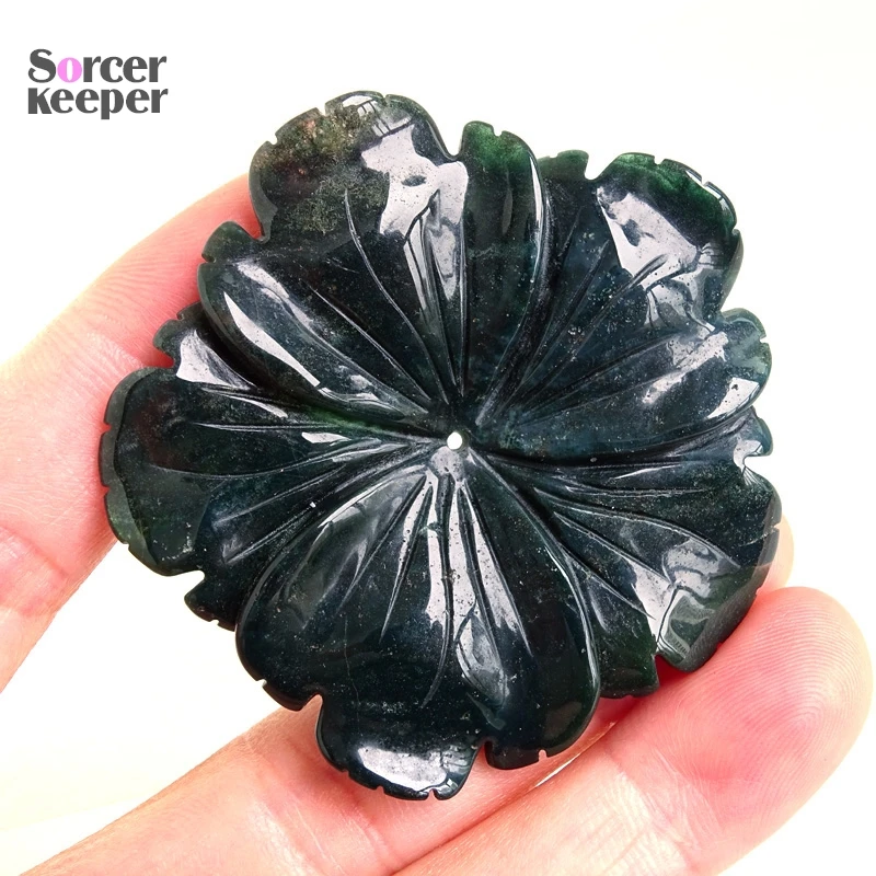 Подвески из натурального индийского агата с драгоценными камнями ручной работы