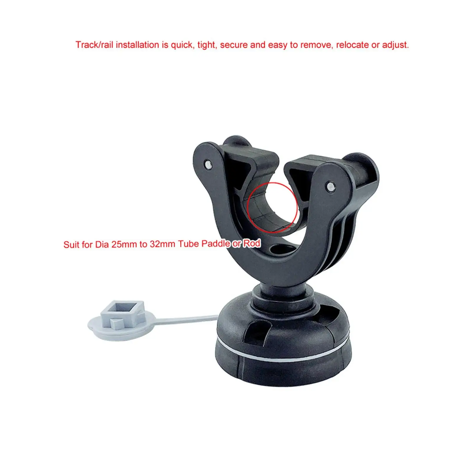 

Inflatable Boat Kayak Paddle Holder Clip, Track Mounted Kayak Accessories