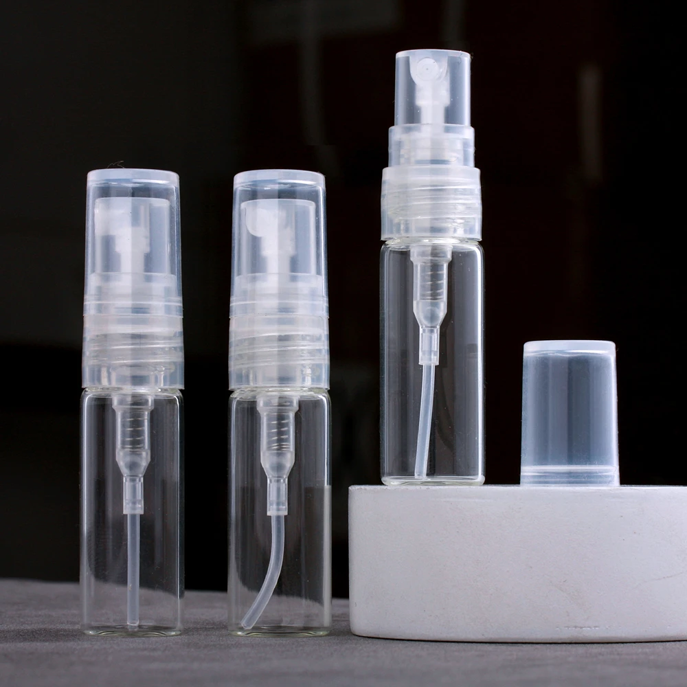 100 шт./лот 3 мл мини многоразовые флаконы для духов Портативный Стеклянный Флакон