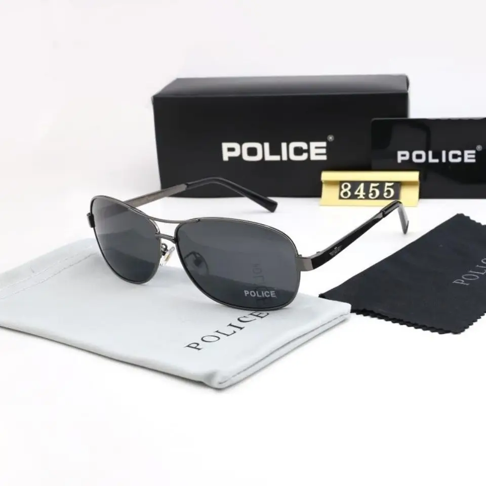 

POLICE Polarized Sunglasses Vintage Pilot Sunglasses Men Brand Designer Sun Glasses UV400 Gafas Oculos De Sol Masculino