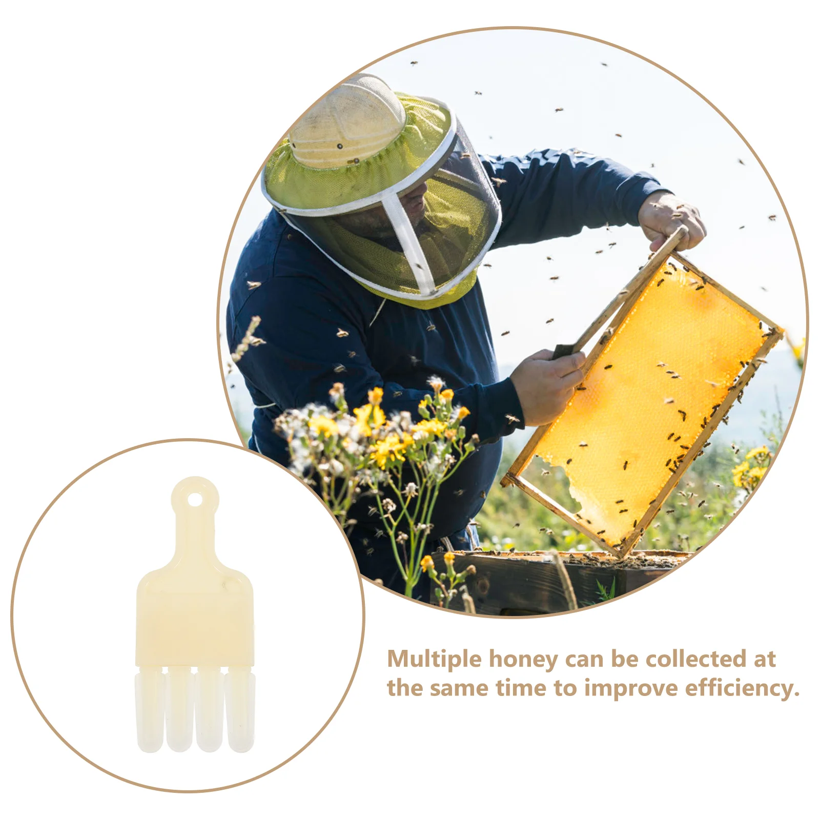 Royal Jelly Squeegee Pen Открытый инструмент для пчеловодства Скребок из целлюлозы съемки