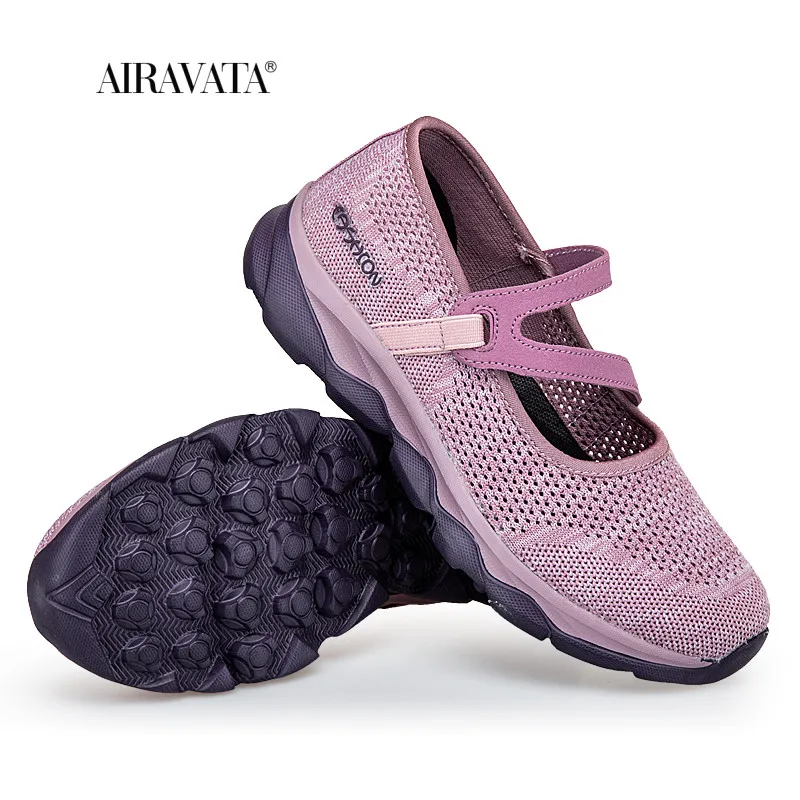Women Leisure Flats Shoes Slip-on Ladies Mesh Walking Shoes  Soft Breathable Sneakers Lady Casual Shoes Zapatos De Mujer