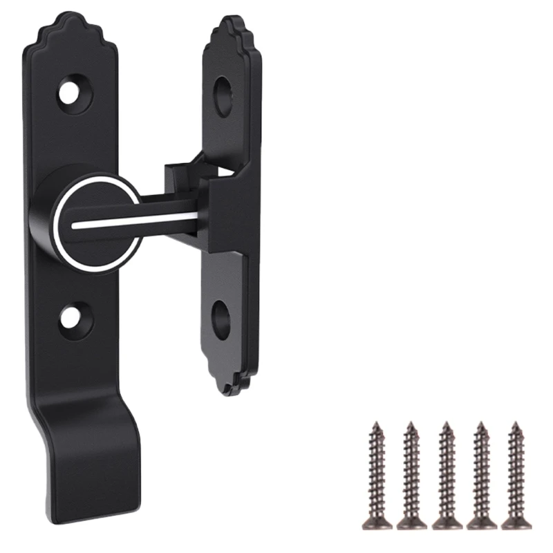 2024 Новый откидной замок для раздвижной двери на 90 градусов светящийся дверной с