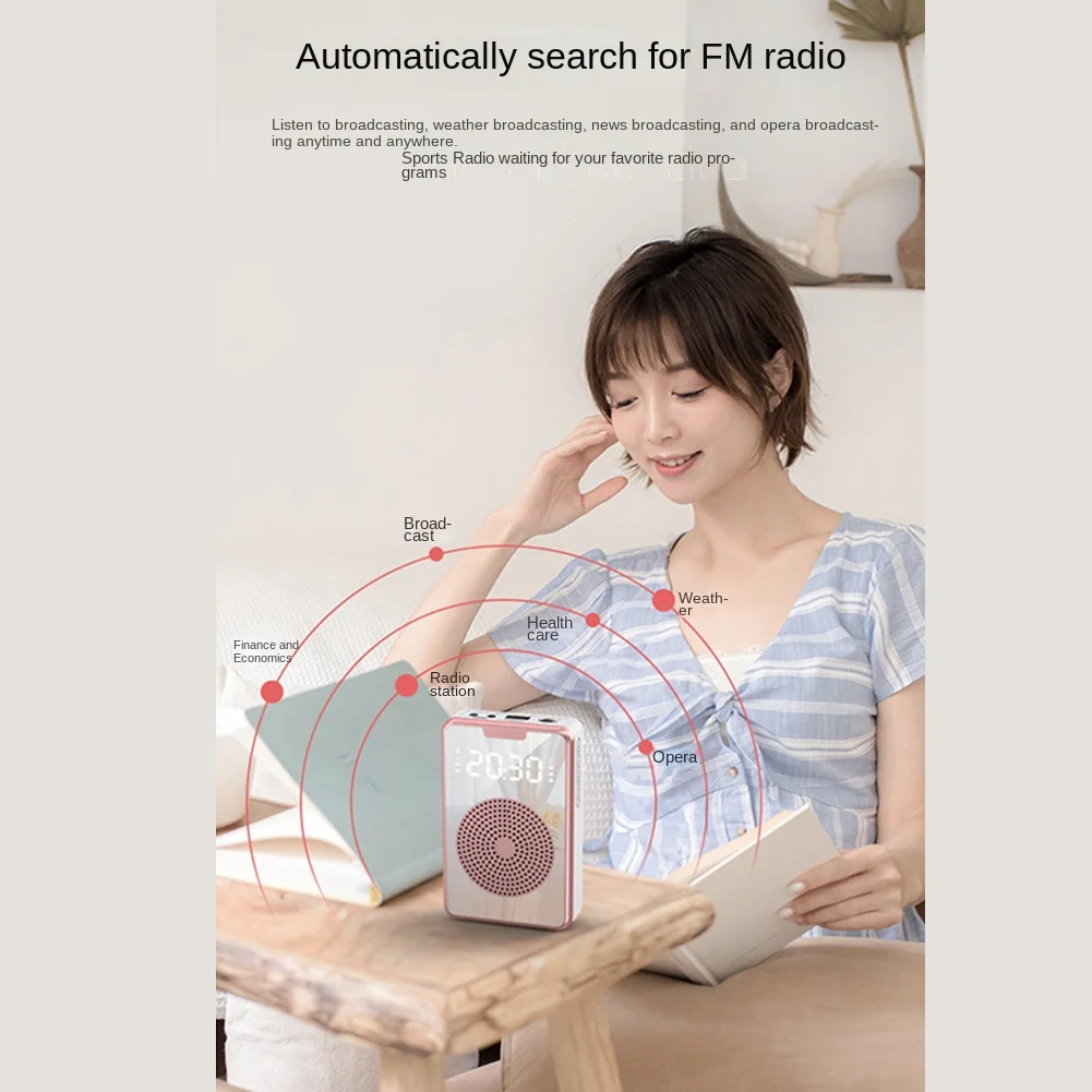 Беспроводной усилитель голоса-мегафона Bluetooth-микрофонный динамик с микрофонной