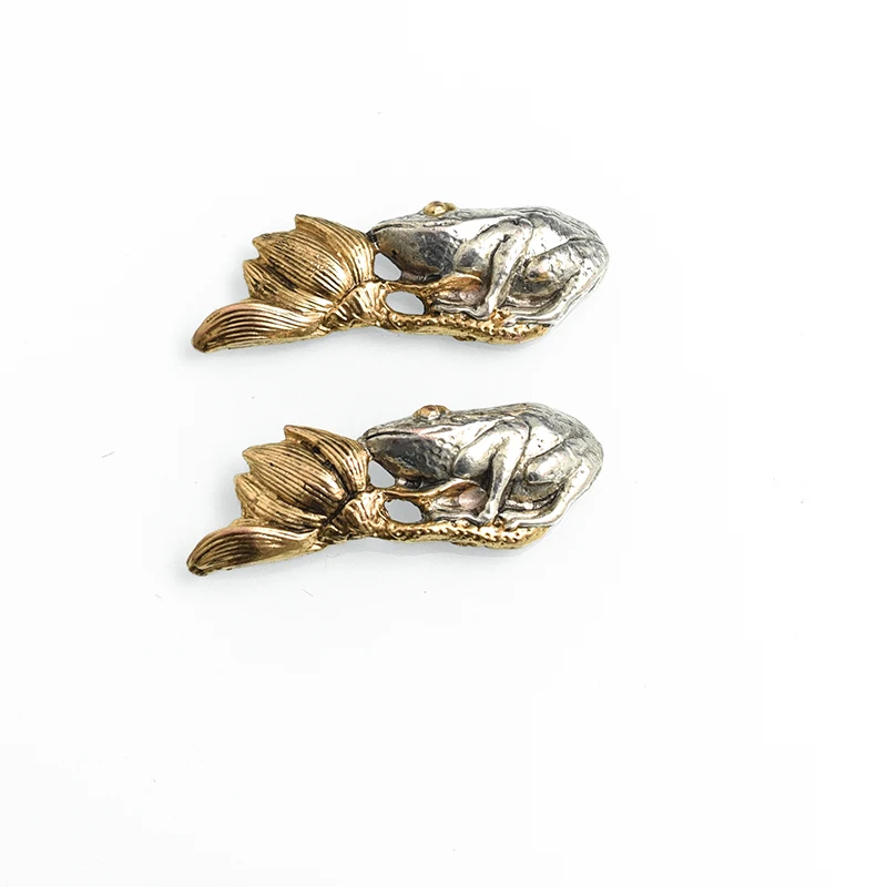 

Набор лягушек Tsuba из латуни