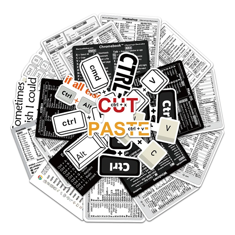 

Наклейка на клавиатуру, 30 шт./набор, для Windows, XP-pen, для декора ноутбука