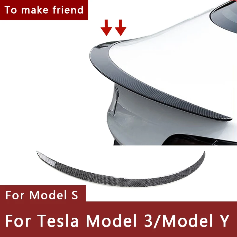 Аксессуары для Tesla Model Y 3 спойлер Автомобильный багажник задний губа крыло