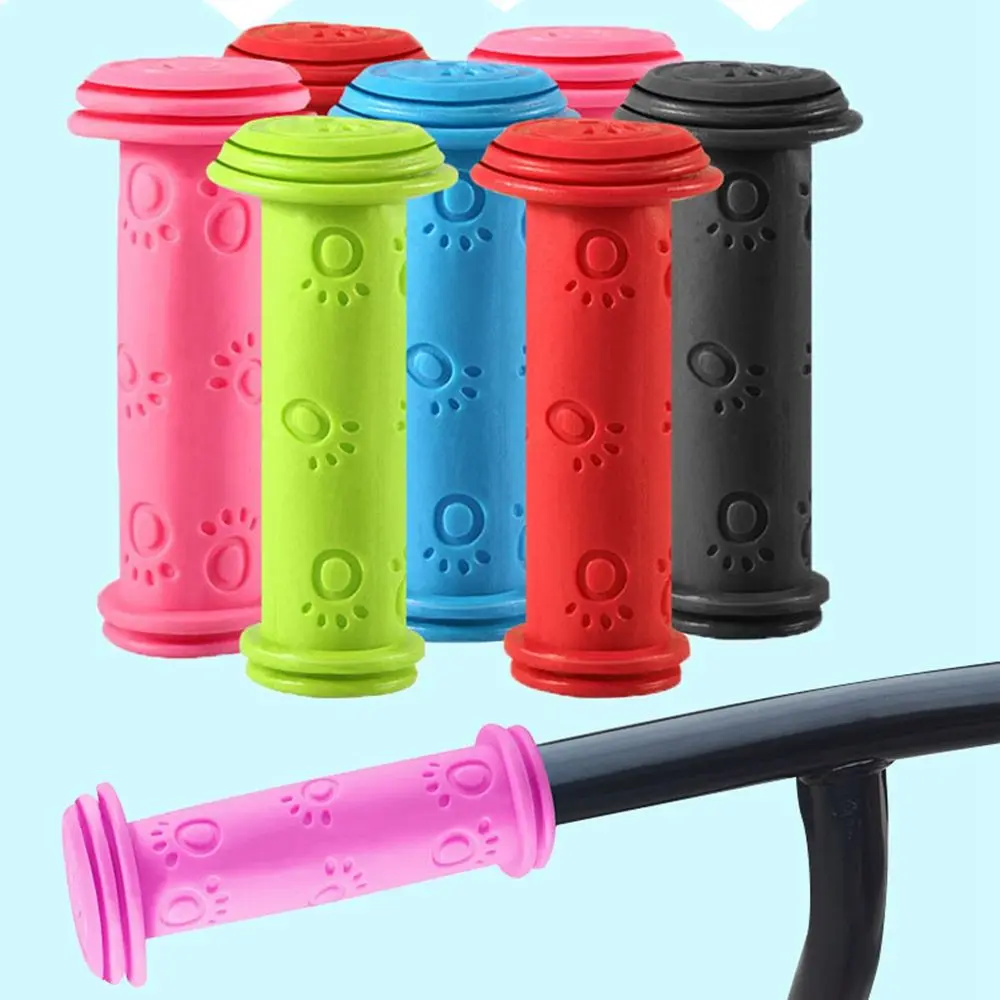 

Rubber Grip Handle Handlebar Grips Colorful Blue Red Anti-skid Child Kids Bike Bicycle Tricycle Skateboard Scooter Accessories