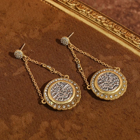 Сережки-капли STALAIT золотистого цвета