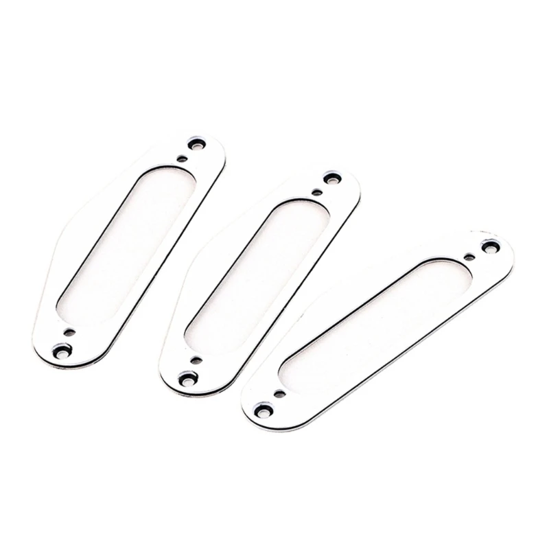 

Dropship 3 Pcs Single Coil Pickup Surround Plate Mounting Ring Vintage Metal S Style Neck Pickup Ring Electric Guitar