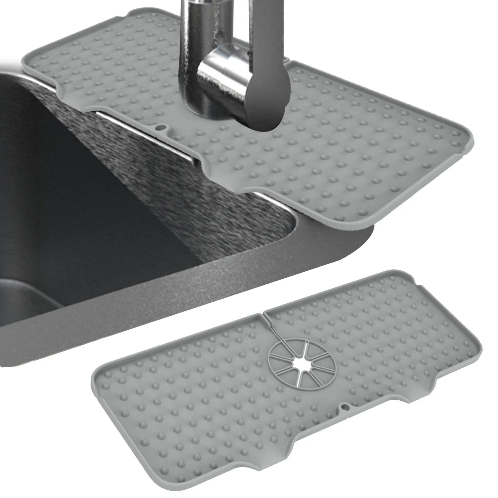 

Kitchen Sink Mats Silicone Water Splash Guards Sink Splash Guard Behind Faucet Kitchen Island Sink Backsplash Guard