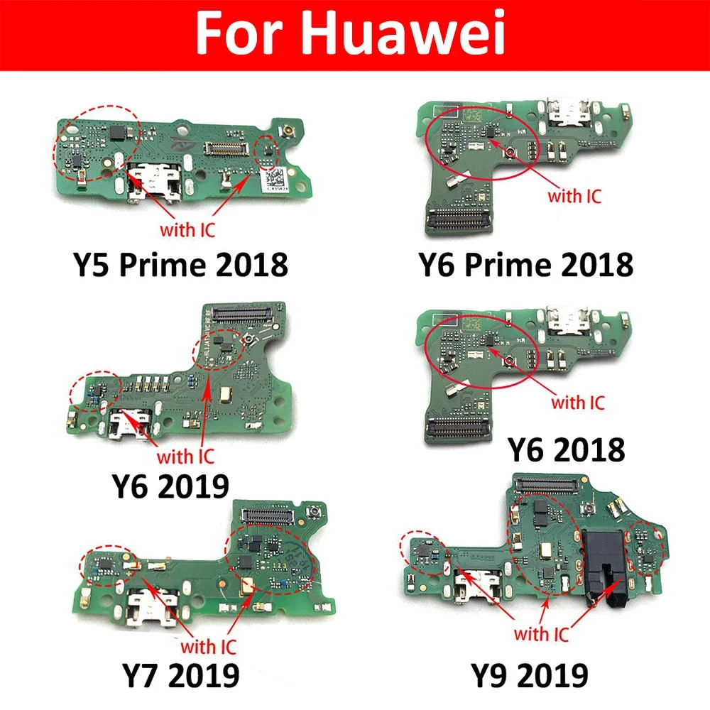 Док-станция USB-зарядное устройство порт зарядки гибкий кабель для Huawei Y5 Y6 Y7 Y9 Prime