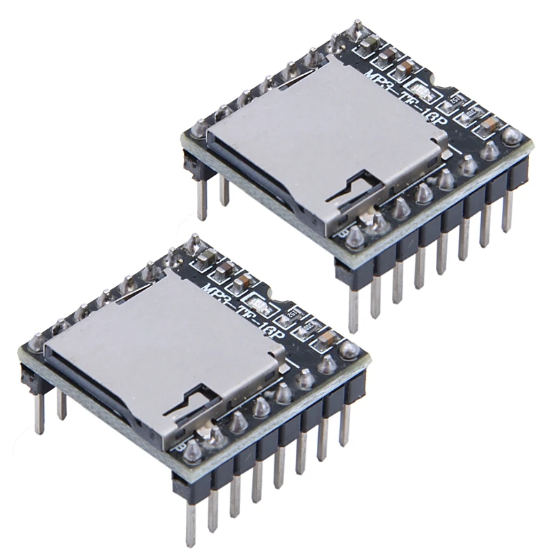 

2X Dfplayer, мини mp3-плеер, модуль для Arduino, черный