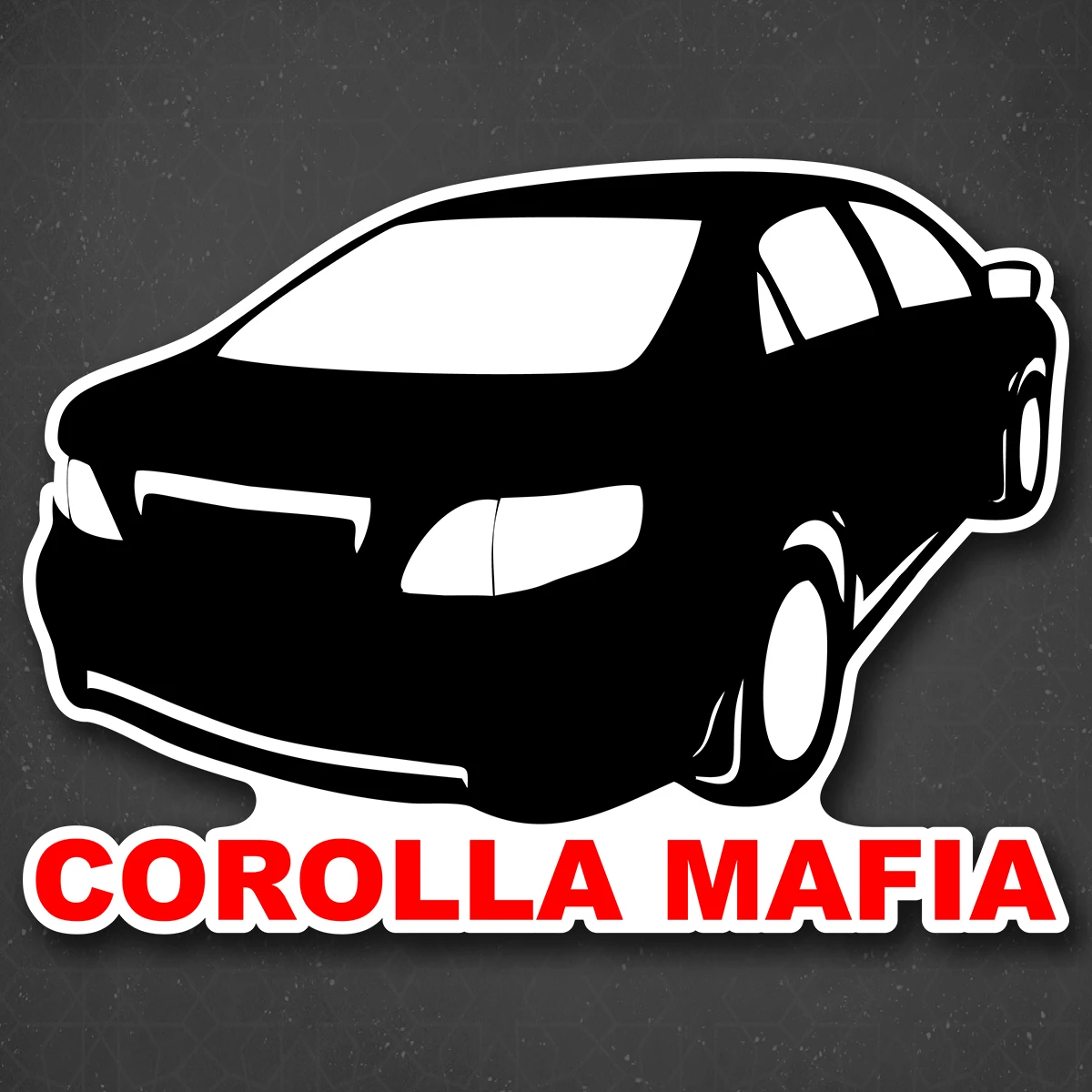 Наклейка на авто &quotCOROLLA mafia - Королла мафия" 24x17 см |