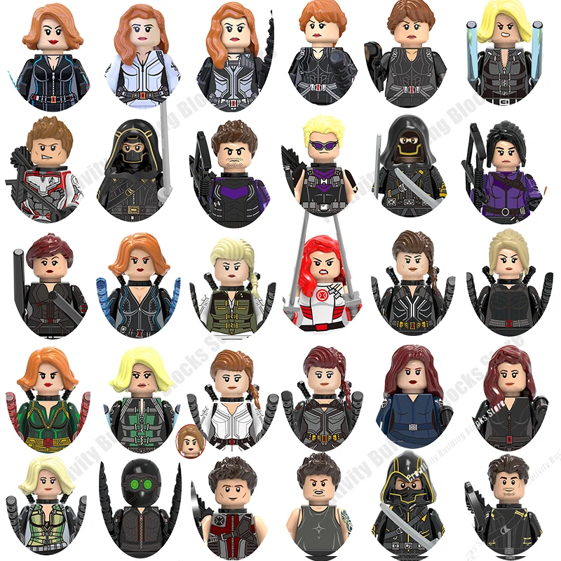 Disney Little People Superhero Series Black Widow Hawkeye Fu