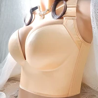 plus size push up bras for women deep cup bra shaper incorporated full back coverage lingerie pushhide back fat underwear
