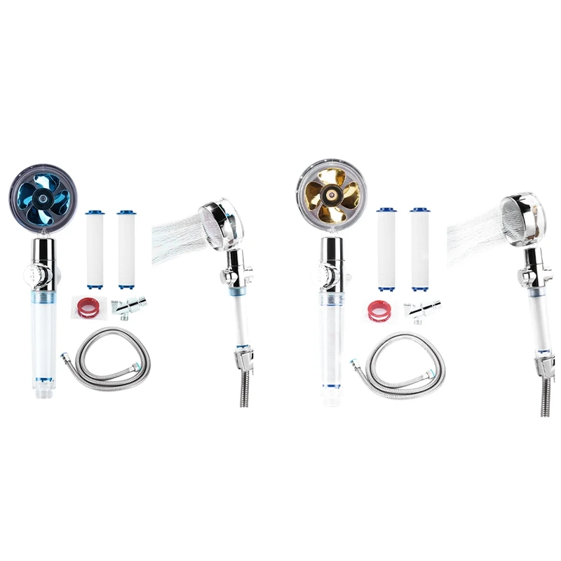 

Насадка для душа высокого давления, съемная насадка для душа, вращающаяся на 360 ° вихревая насадка для душа с кнопкой переключения