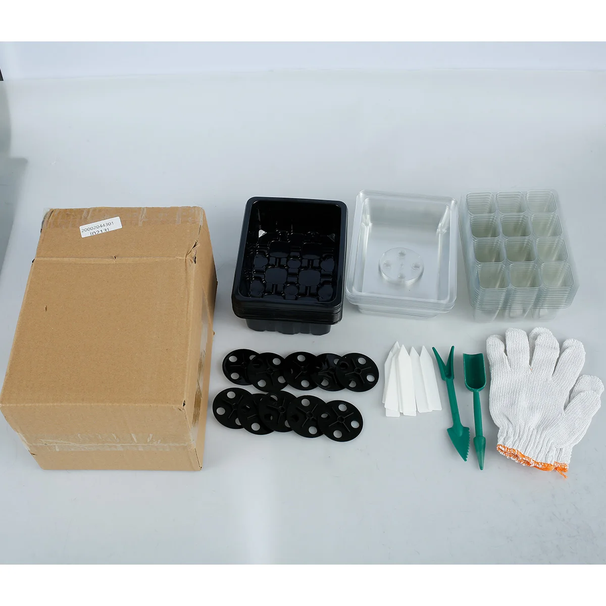 

Seedling Starter Kit Plastic 10Pcs 12 Holes Seed Starter Tray Kit with Adjustable Vents Multifunctional Seed Propagator Set with