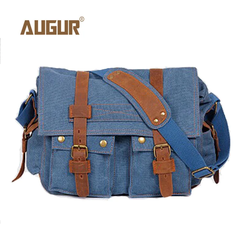 2022 Luxury high quality military Canvas men's canvas shoulder bags European and American style messenger bags men's casual bag