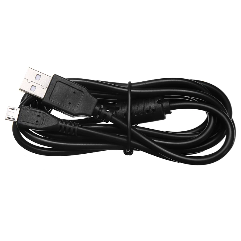 1 шт. 2 м черный никелированный USB кабель для зарядки провод PS4 DualShock 4 P-laystation