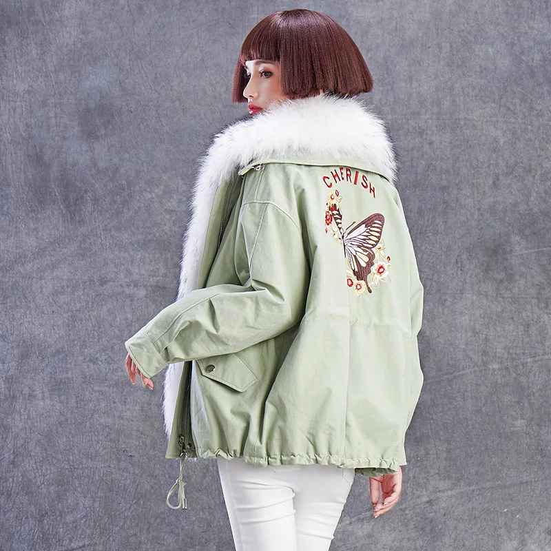 

New Winter Fashion Women Long Sleeve Thicken Warm Hooded Zippers High quality Female Pockets Western style Faux fur coat CY385