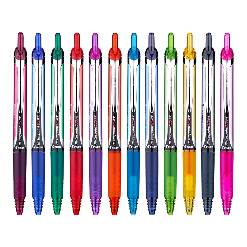 

1pc PILOT Gel Pen 0.5mm Needle Nib Liquid-Ink 12 Colors Writing Smooth Impervious Student Stationery BXRT-V5