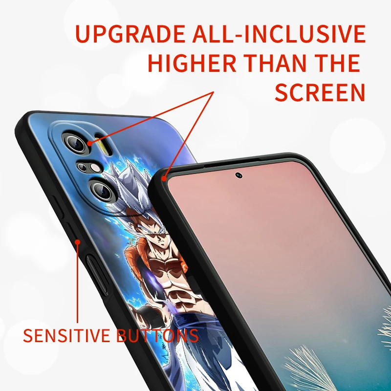 Чехол для телефона с надписью Love Dragon Ball Goku черный чехол Xiaomi Redmi K40 Gaming K30 9i 9T 9A 9C 9 8A 8