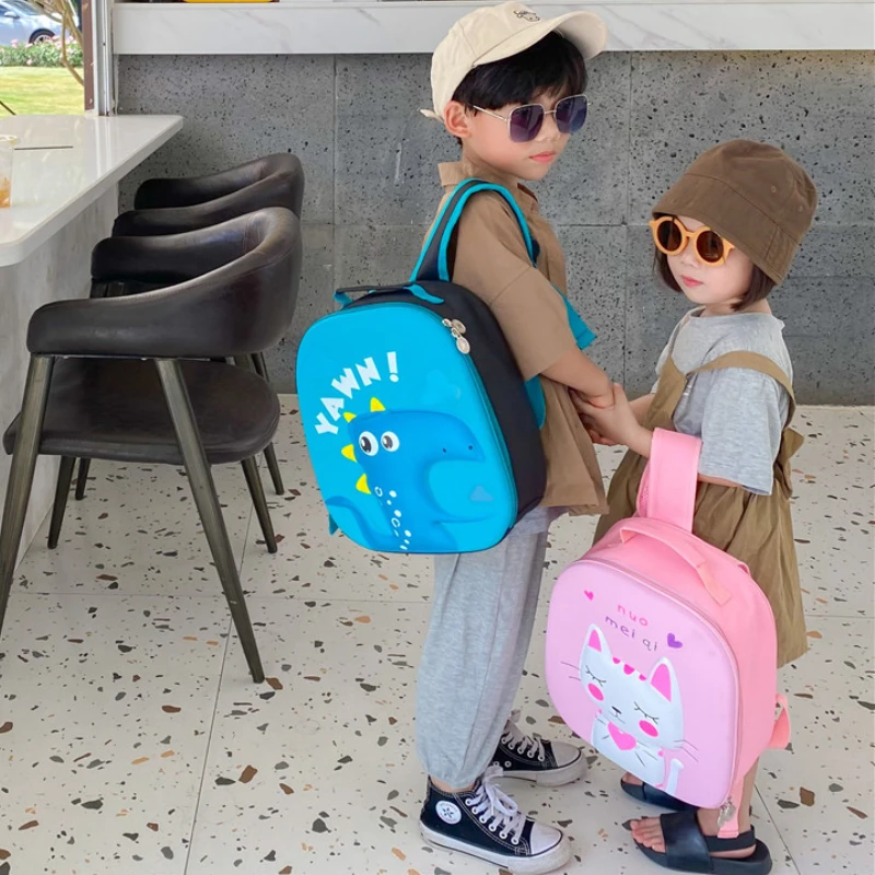 New Children Hard Shell Backpacks Dinosaur Mermaid Girl Boy Cute Cartoon Backpack Preschool Baby Schoolbag In Kindergarten 2022