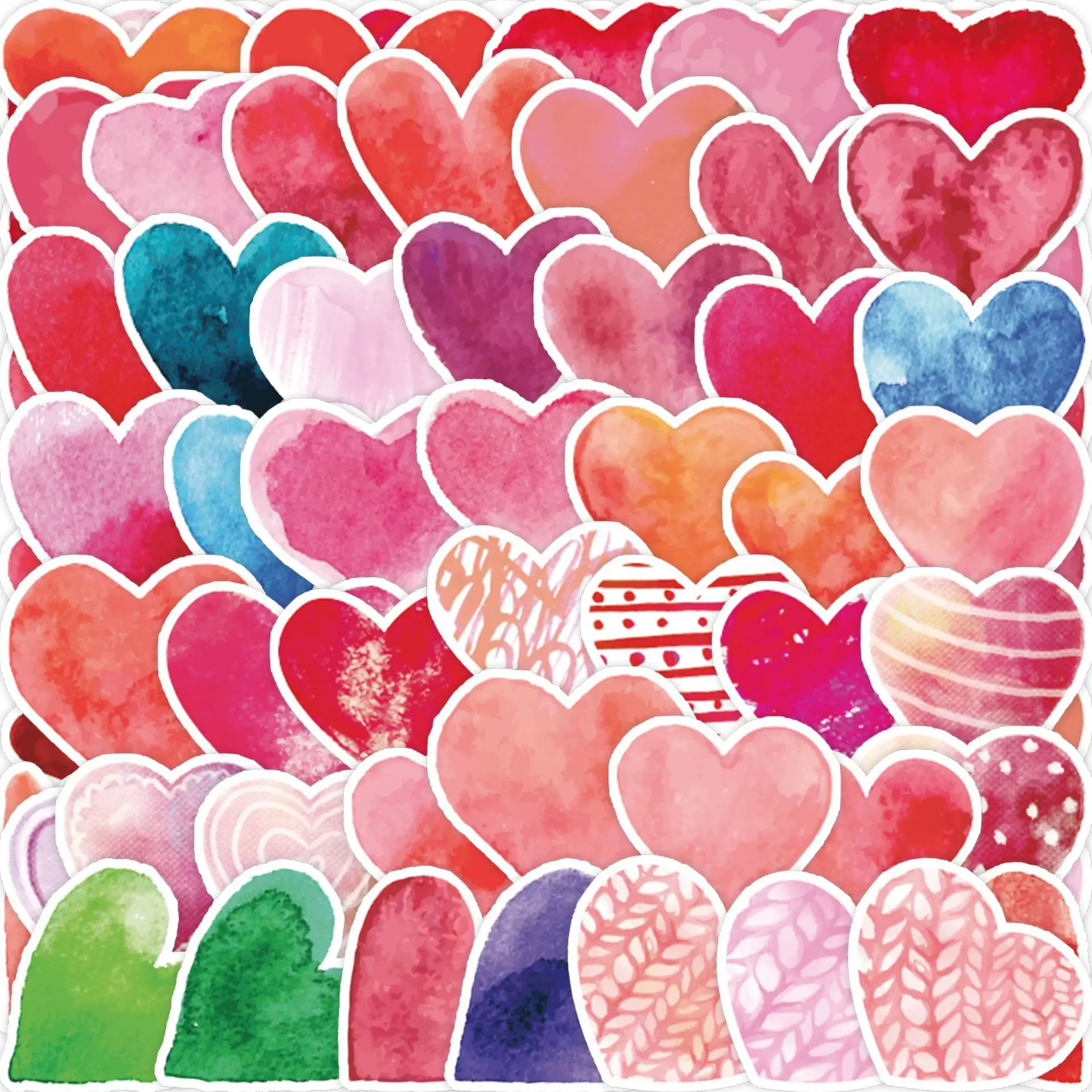 

10/50Pcs Love Anime Mixed Valentine's Day Series Graffiti Handbook Sticker PVC Waterproof Desktop Refrigerator Wall Sticker