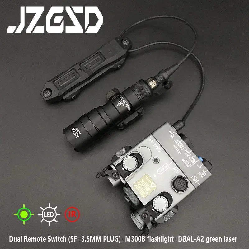Sotac Цельнометаллический DBAL A2 Красный Зеленый Точечный Оружие Лазерный ИК-лазер SF