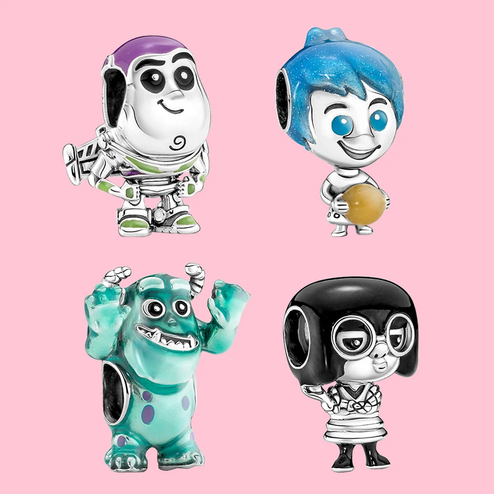 Pandora Sparta Lightyear,Blue-haHbf elf,Monster cuts livan,Girl with glasses Charms, Fashion Jewelry, DIY Women's Bracelets Gifts