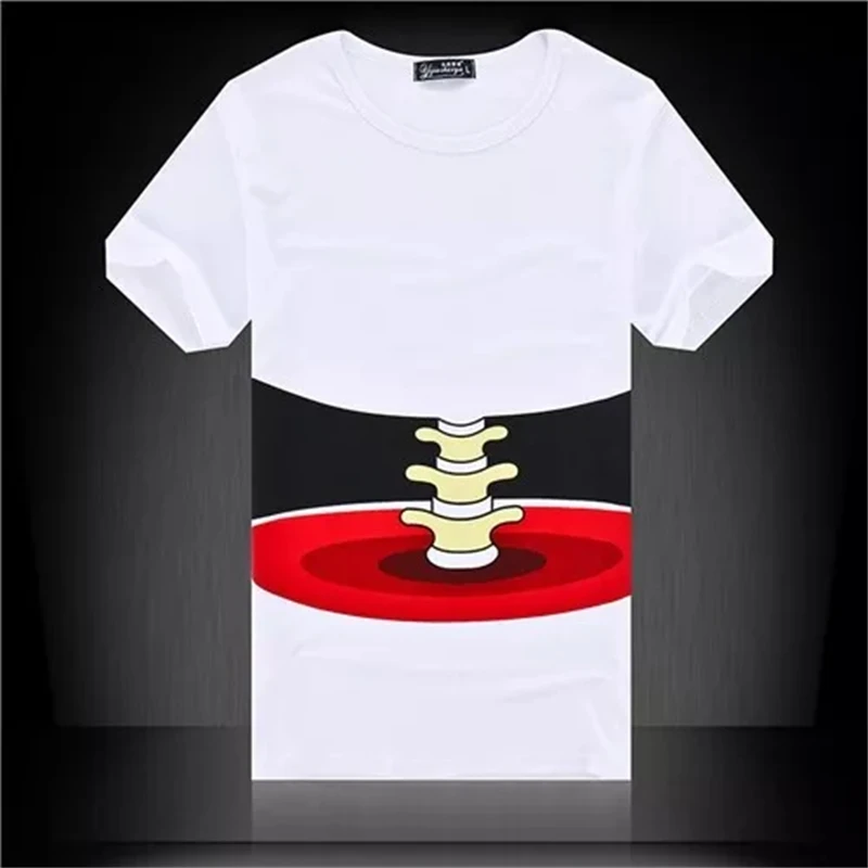 Funny Pattern T-shirt Finger Bone 3D Printing T Shirts Round Neck Short Sleeves For Men's Kids Streetwear Cool New Clotes Tee