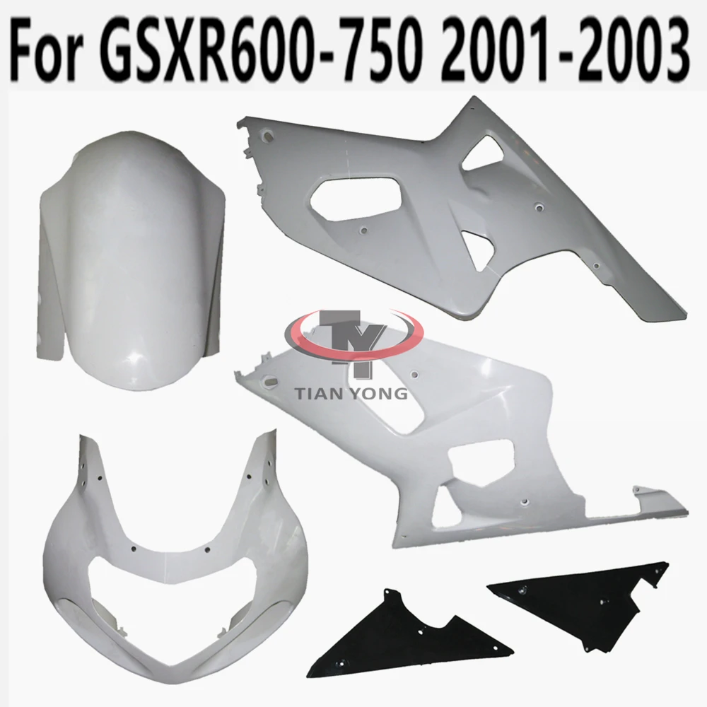 Детали кузова в упаковке левая и правая ранняя для GSXR600 GSXR750 GSXR 600 750 2001 2002 K1