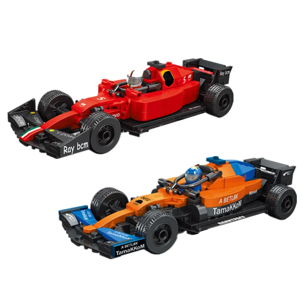 

Smaller 42141 F1 Formula 1 McLarens Ferraried Race Racers Car Speed Champions Rally Vehicle Building Blocks Bricks Kids Toy Gift