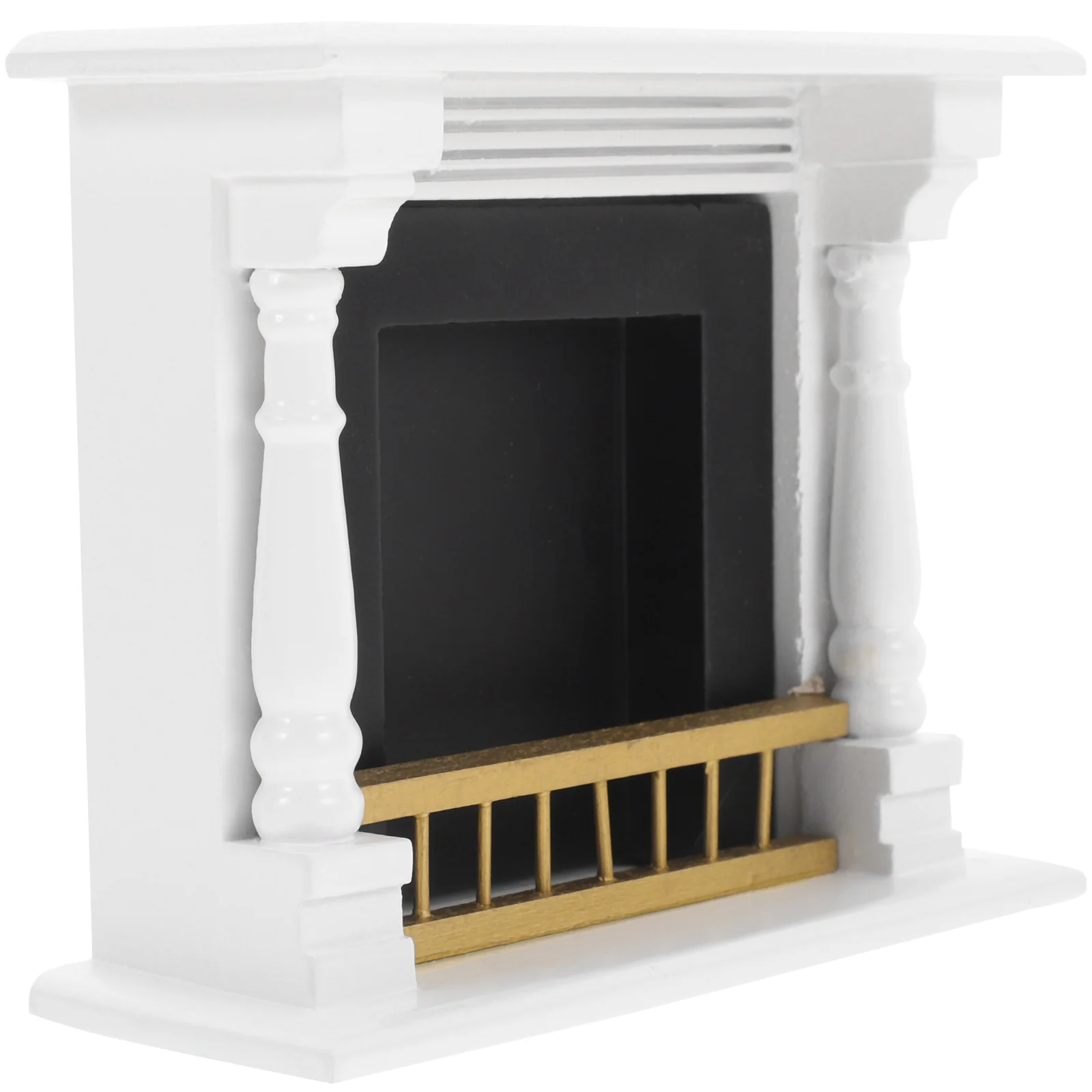 

House Fireplace Miniature Fireplace Model Mini House Fireplace Wood Furniture