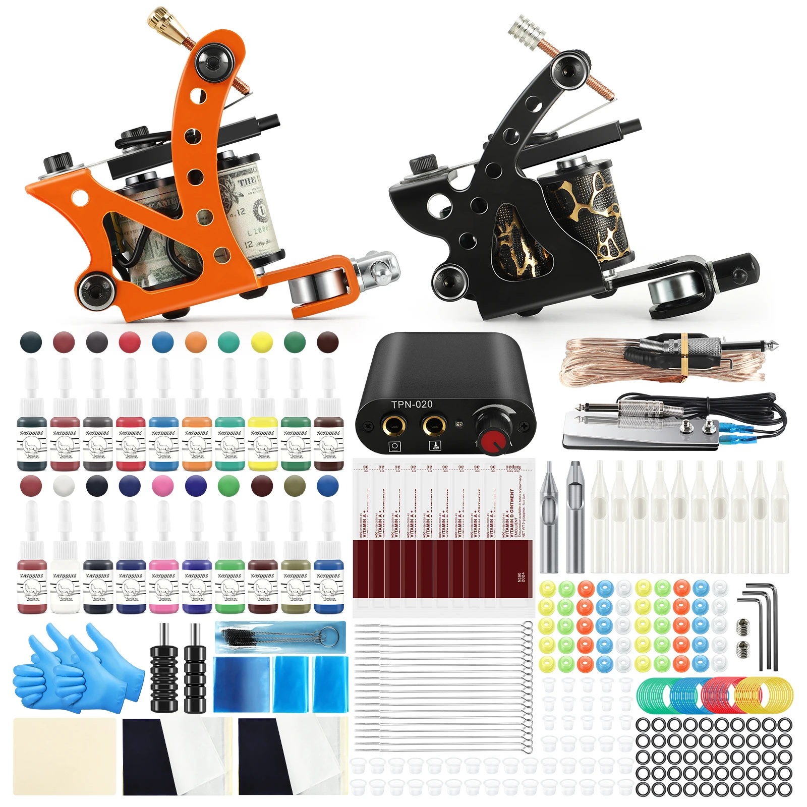 

Tattoo Sets Tattoo Accessories Kit Shading Machine Power Supply With inks Pigment Tattoo Set Body Tools Set For Beginner Set