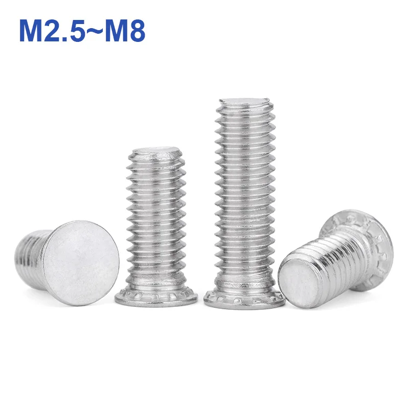 5-50 шт. самозажимные шпильки винт с заклепками под давлением нержавеющая сталь 304