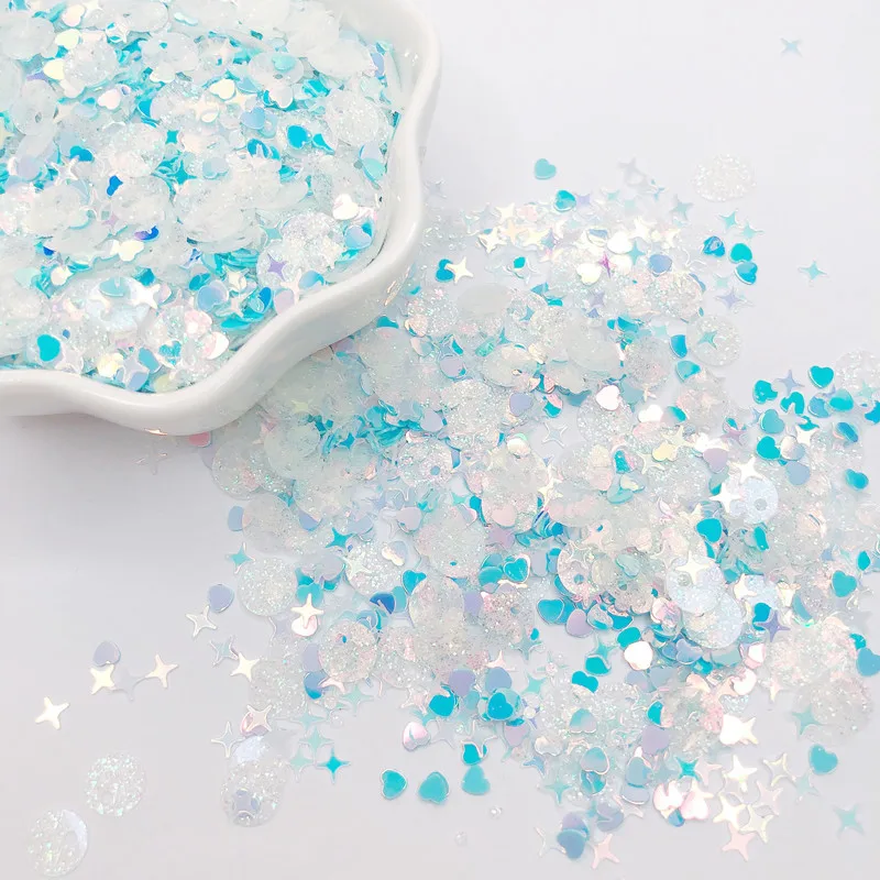 

Sequin Glitter Mix Moon Cross roundShaped Colorful Loose Sequins for Shaker Card NailArt Scrapbook Decoration Makeup Confetti