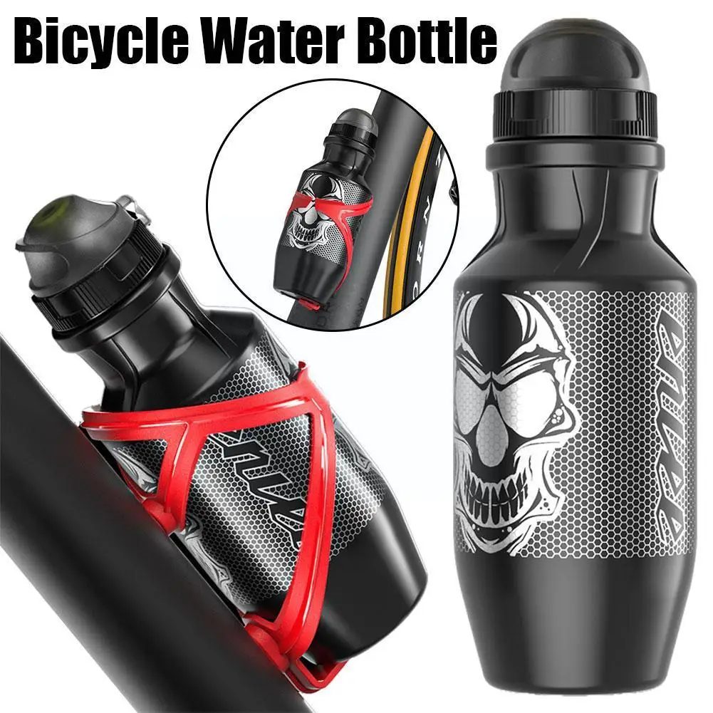 

550ML Bike Water Bottle Outdoor Bike Accessory Bicycle Waterbottle Road Bottle Cycling Portable With Holder Kettle Mountain A6H0