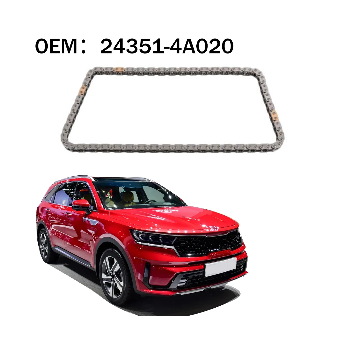 Распределительная цепь ГРМ для планшетов грузовых автомобилей Travel Sorento I 24351-4A020 |