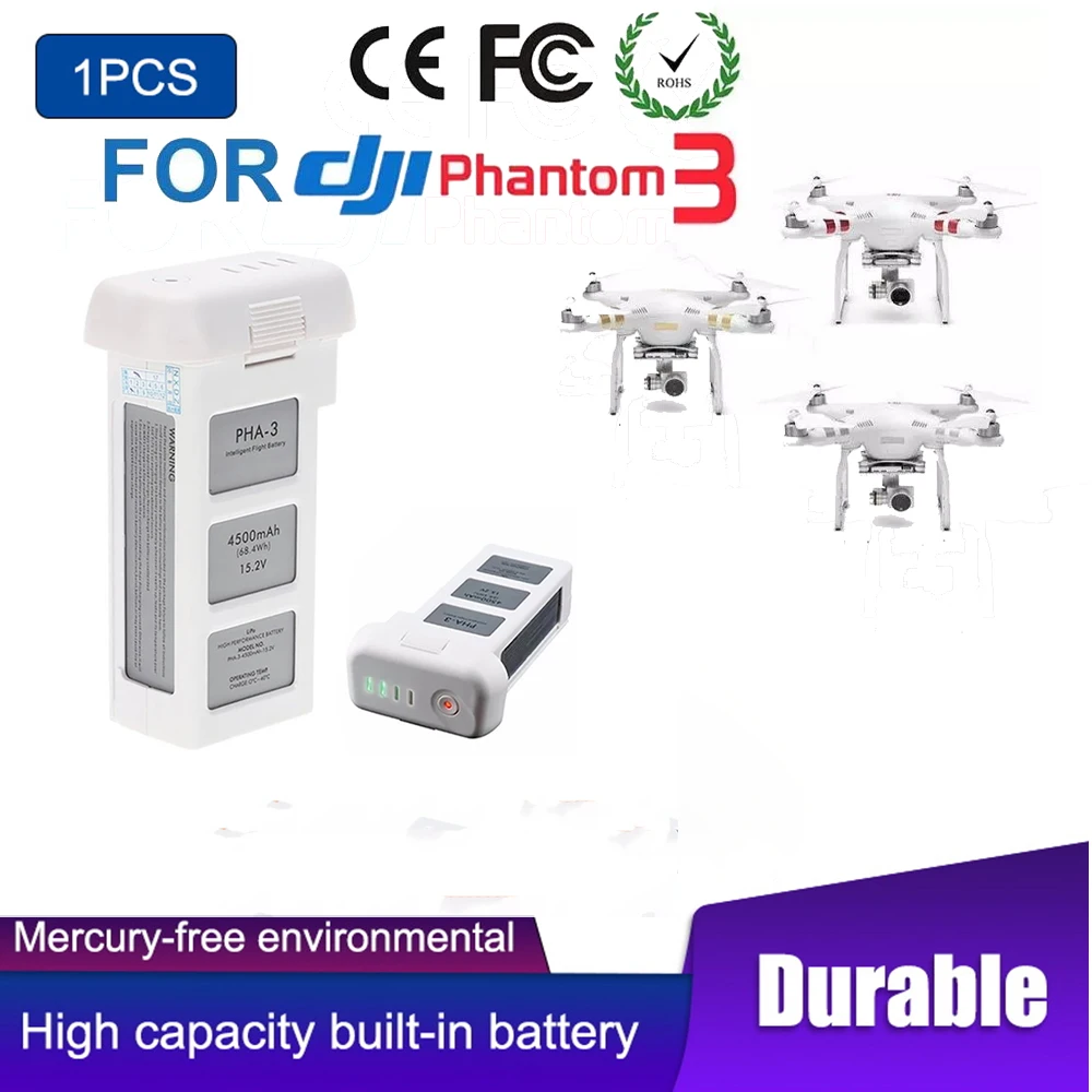 

High Quality 4500mAh 15.2V 4S Intelligent Flight LiPo Battery for DJI Phantom 3 SE Professional Advanced Standard RC Drone Hot