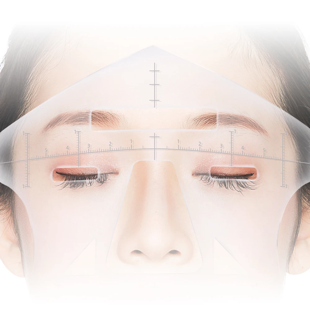 Трафарет для груминга бровей прибор коррекции измерительная мера суппорты