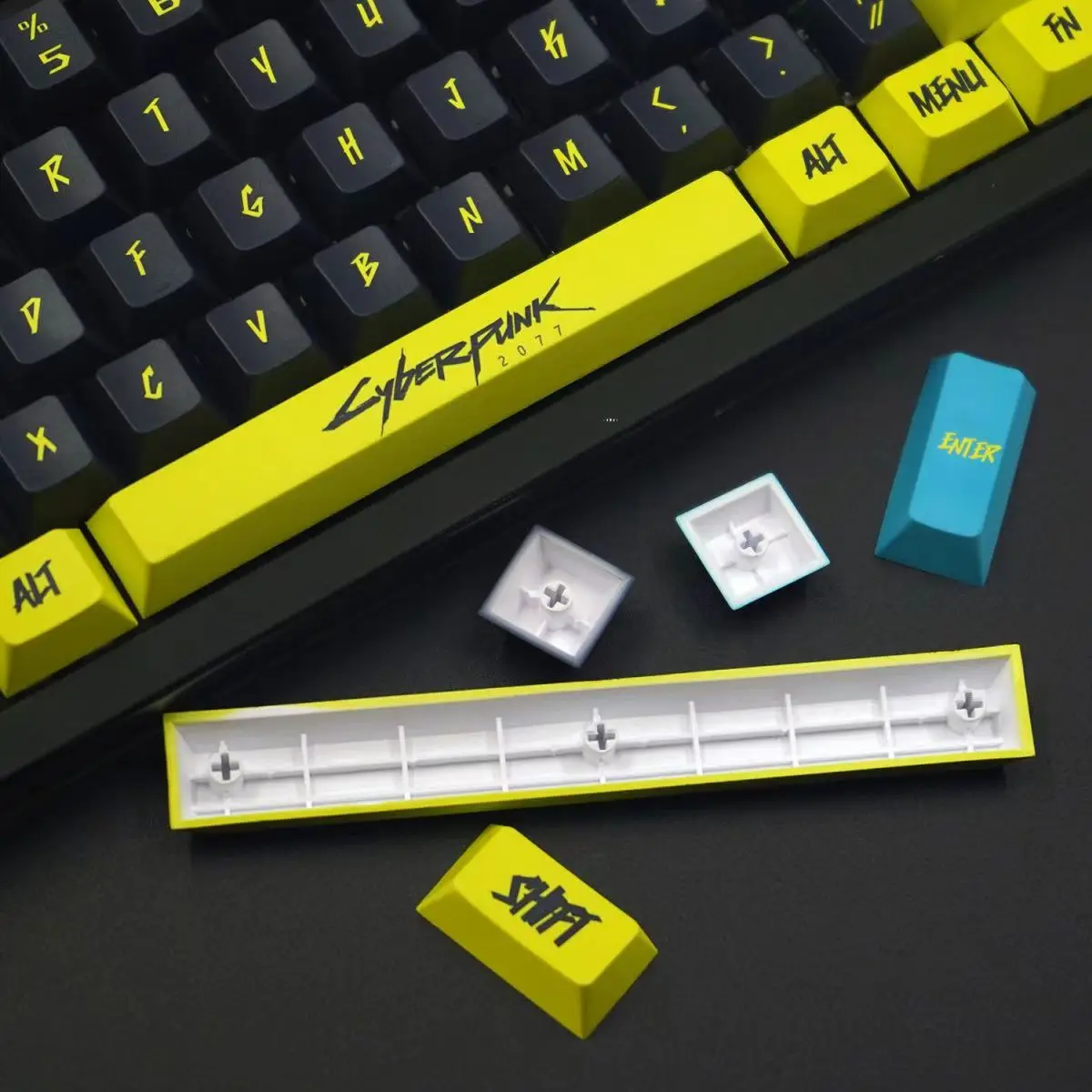Клавиатуры Cyberpunk Cherry Profile PBT Dyesub для MX переключателей на 61 63 67 68 75 84 87 96 98 100 104 FC980