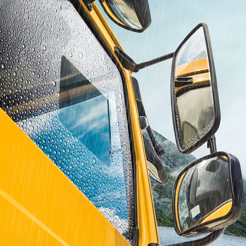 2Pcs For All Sizes Car Truck Rearview Mirror Rain-proof Film Waterproof Anti-fog Mirror Stickers Car Window Rain Protector