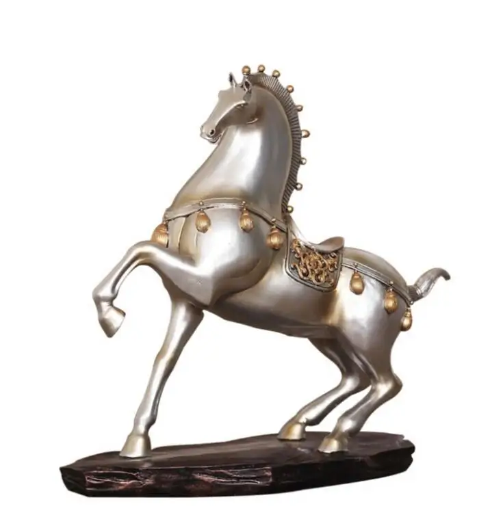 

Home Furnishing office decoration living room TV cabinet Decor Horse entrance European wine resin crafts buddha statue sculpture