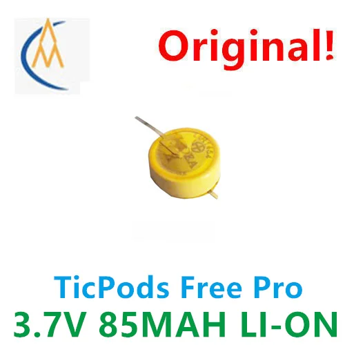 Купить больше будет дешево, подходит для TicPods Free Pro Bluetooth гарнитуры, емкость аккумулятора с защитной пластиной 3,7 в 85 мАч