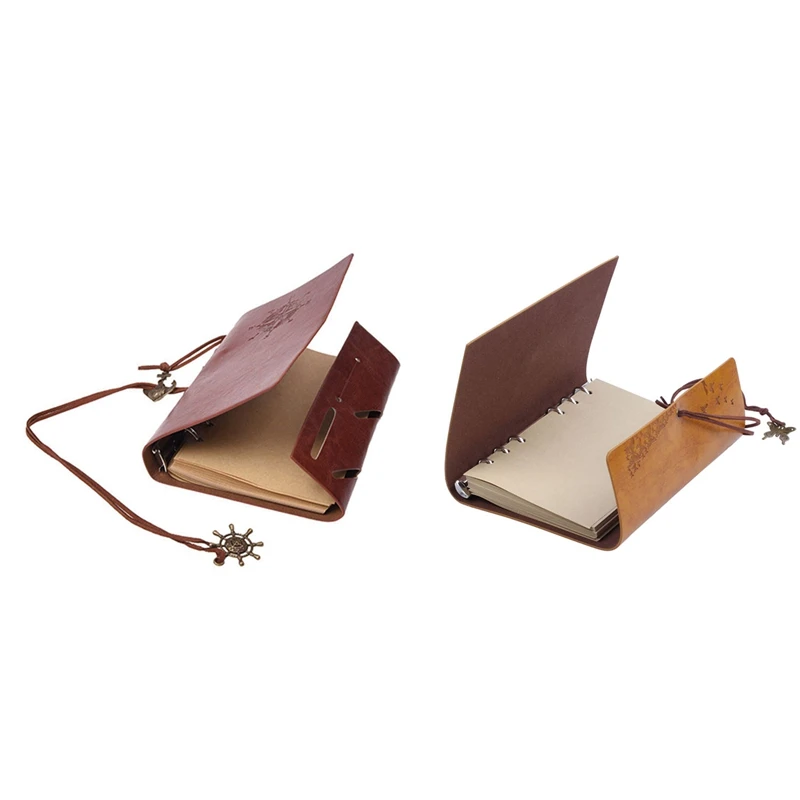 

Оригинальные ретро-блокноты, блокноты, кольцо, планшетофон, коричневые и многоразовые блокноты, кожаные блокноты A6